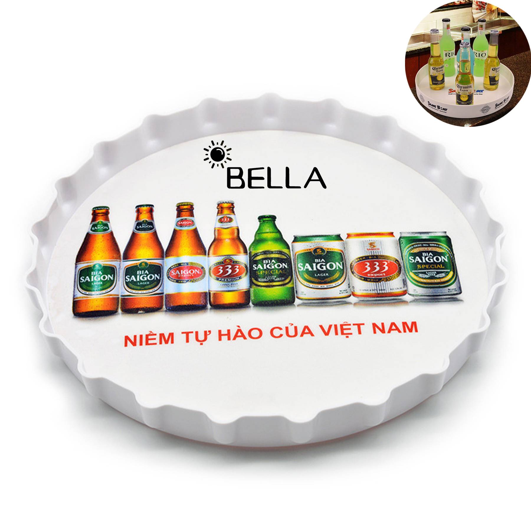 Plastic Round Serving Tray 1