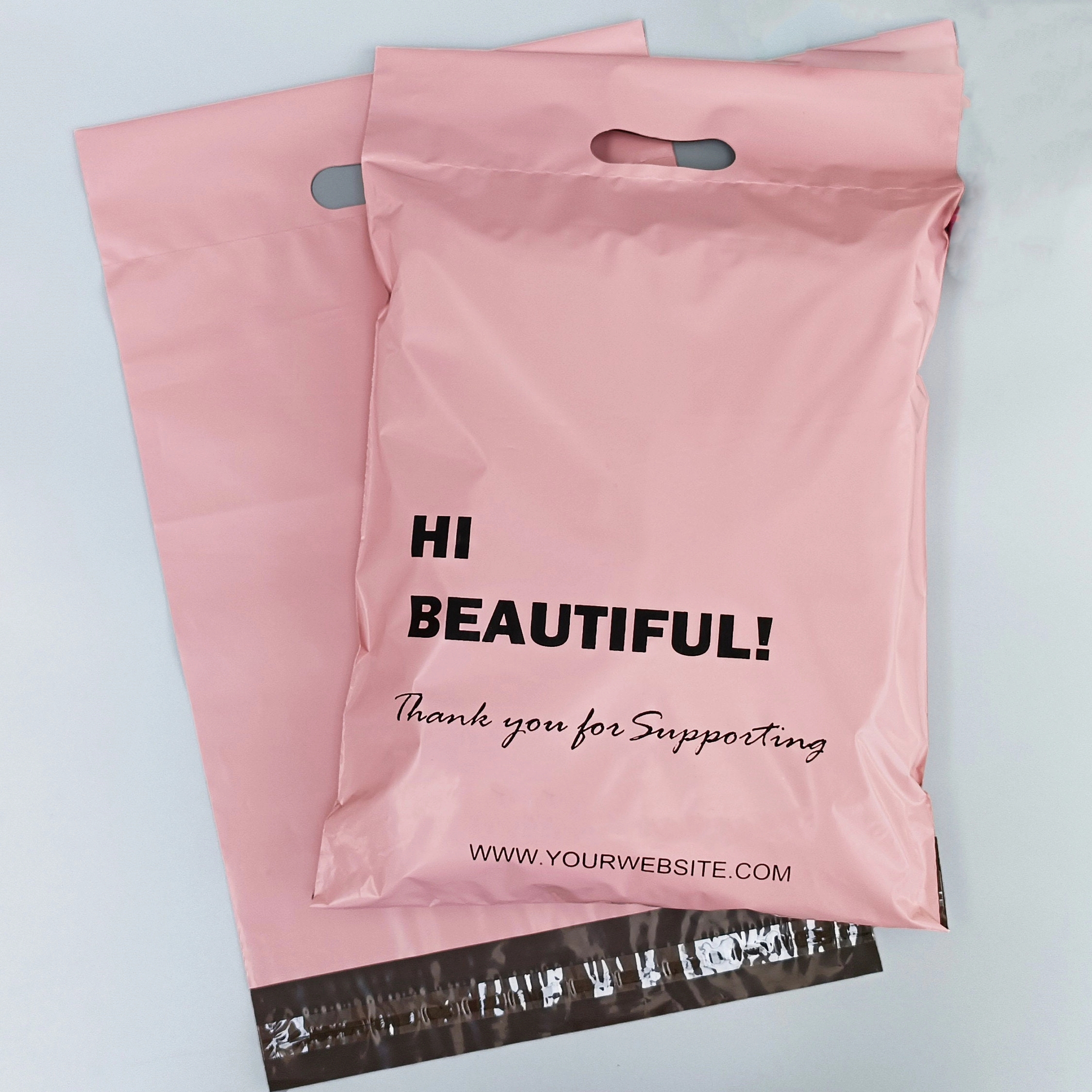 10" x13"Custom Poly mailers with handle 4