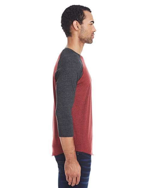 Unisex Triblend Three-Quarter Sleeve Raglan T-Shirt - 302G 10