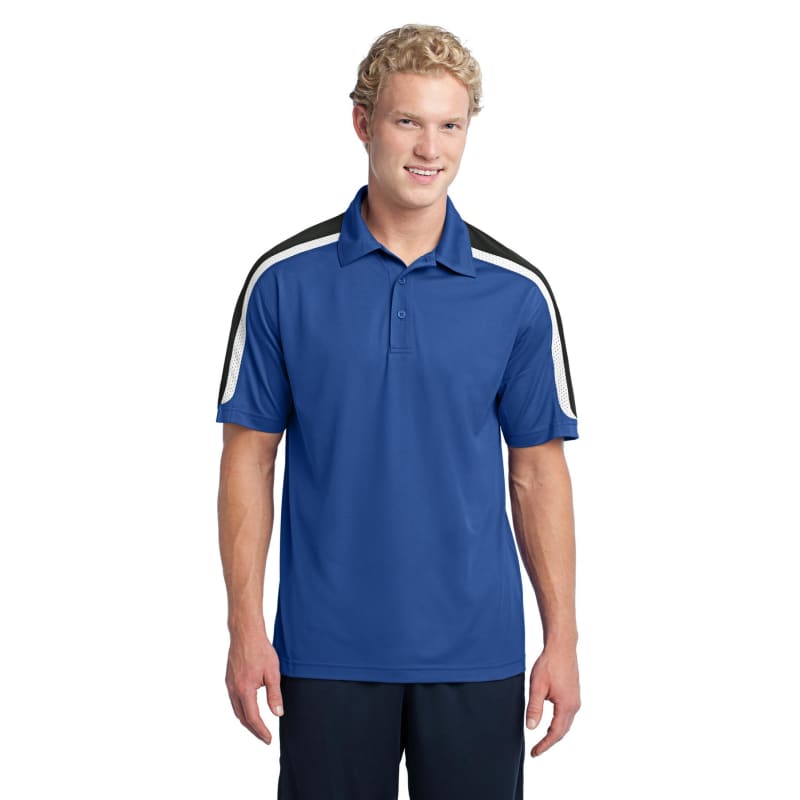 Sport-Tek Tricolor Shoulder Micropique Sport-Wick Polo. 9