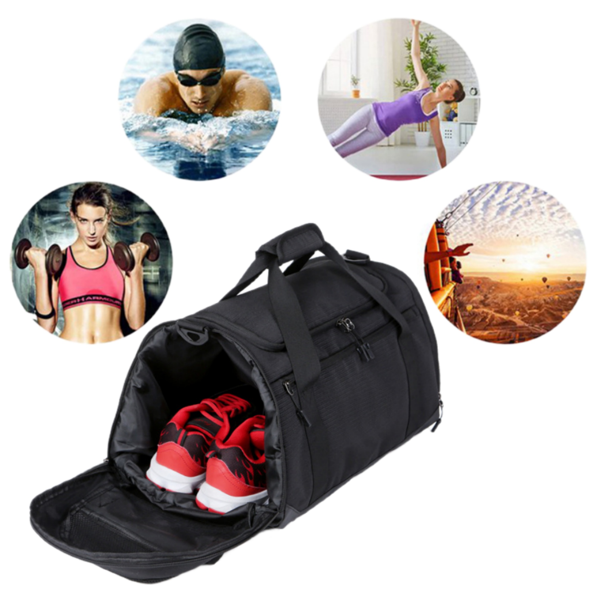 Gym Bag With Shoe Compartment 8