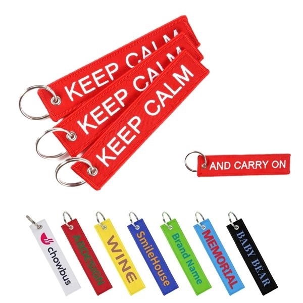 Embroidered Flight Keytag 3