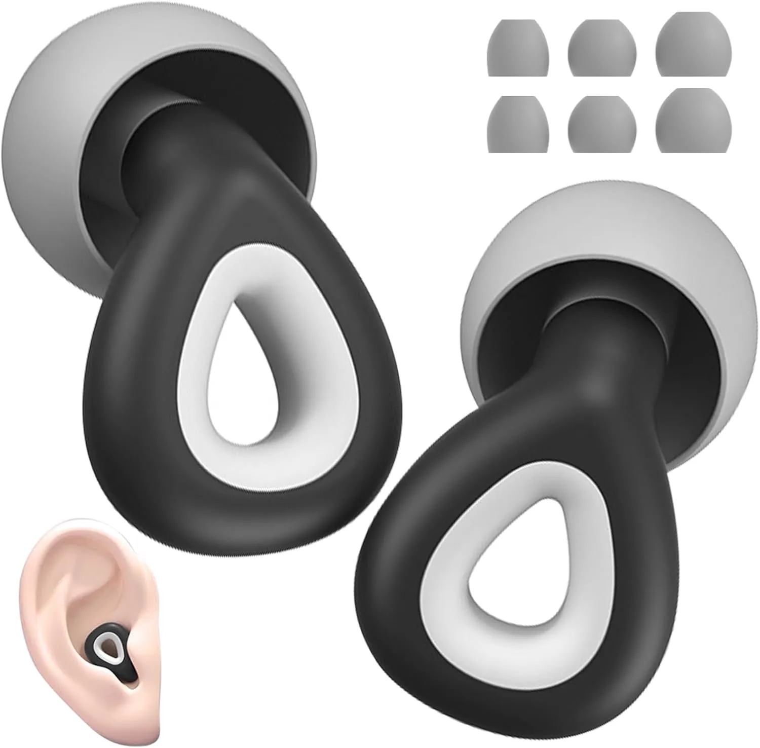 Noise Cancelling Slicone Earplugs Sets 9