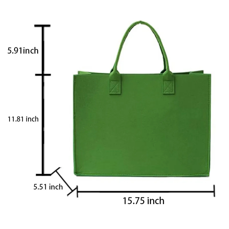 Reusable Felt Tote Bag With Handle 3