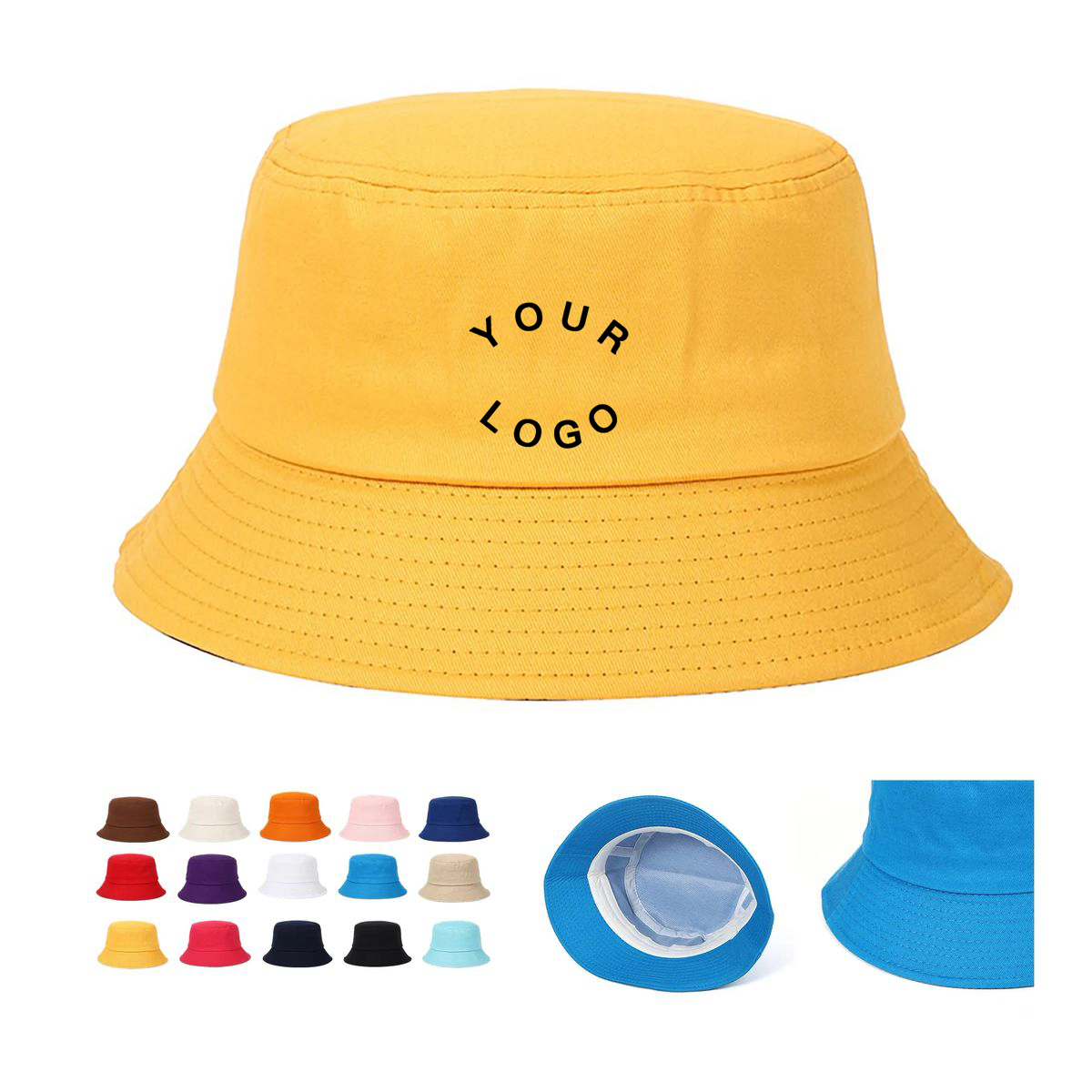 Wide Brim Foldable Cotton Hat for Summer Wear 17