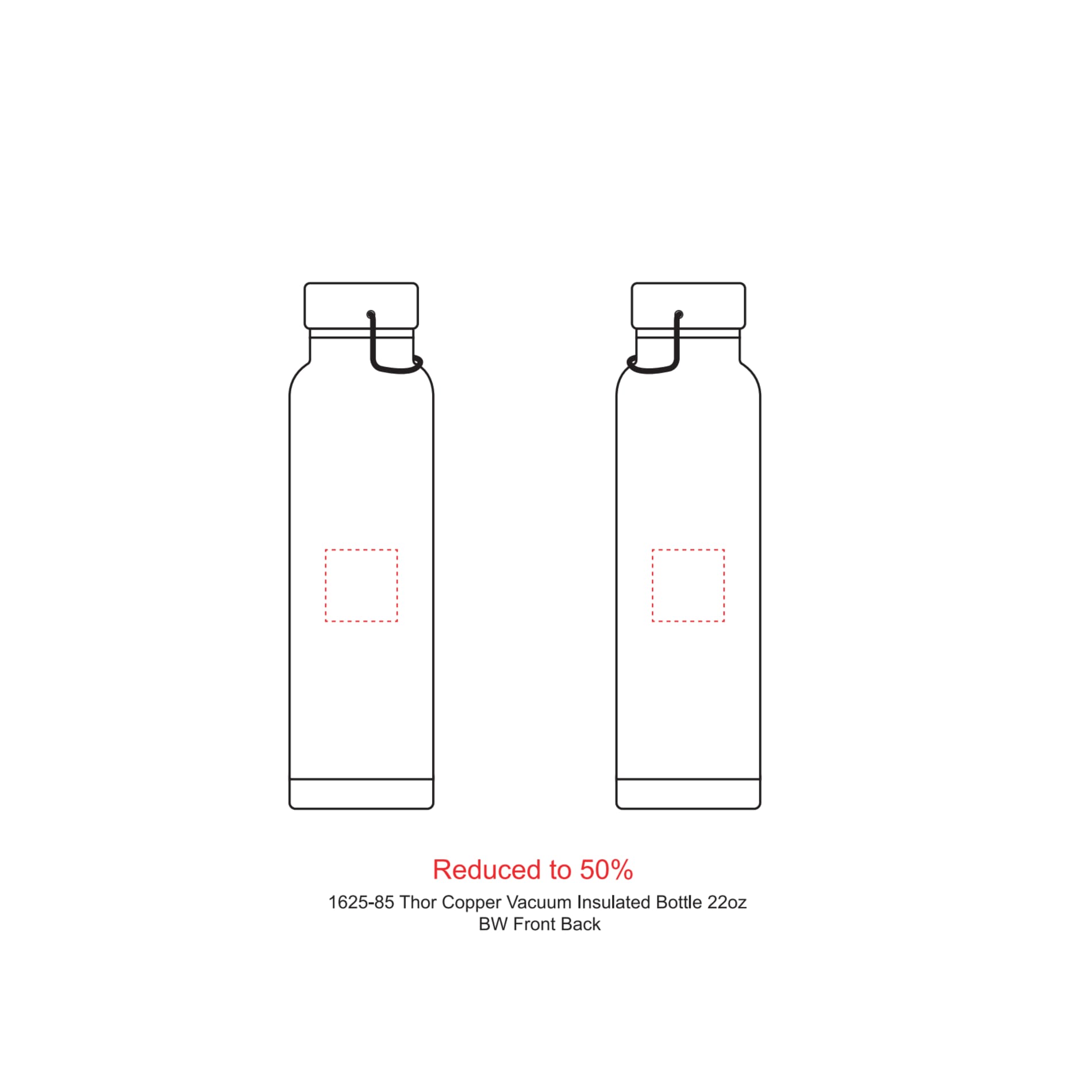 Thor Copper Vacuum Insulated Bottle 22oz 118