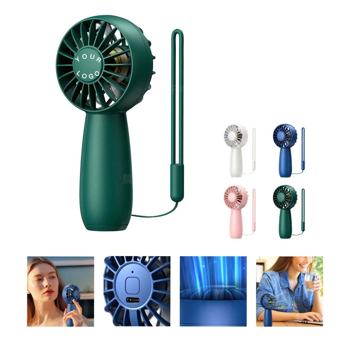 Compact ABS Handheld Fan with Long Lasting Power 8