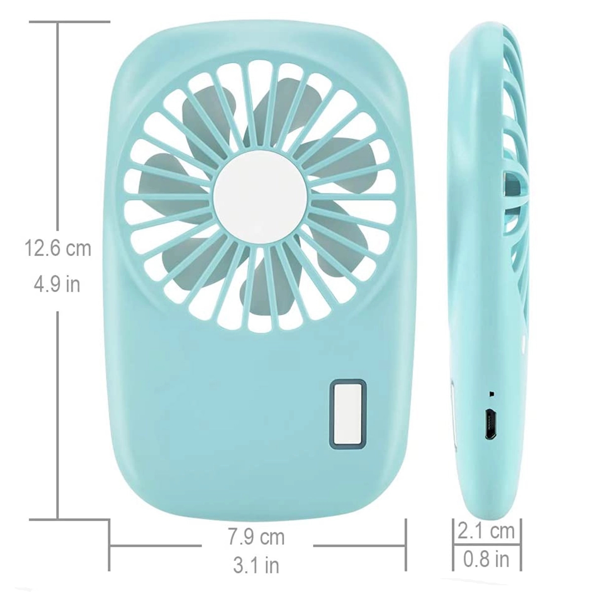 800 Mah Mini Portable Usb Rechargeable Handheld Fan 3