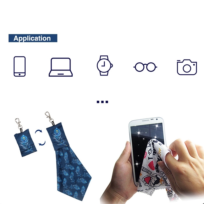 Microfiber Lens Cloth Cleaning Pouch 12