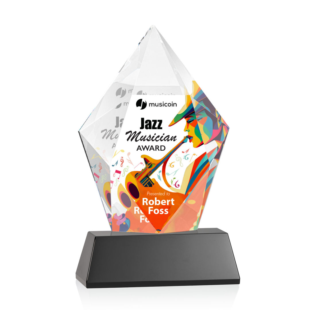 Devron VividPrint™ Award on Base - Black 7