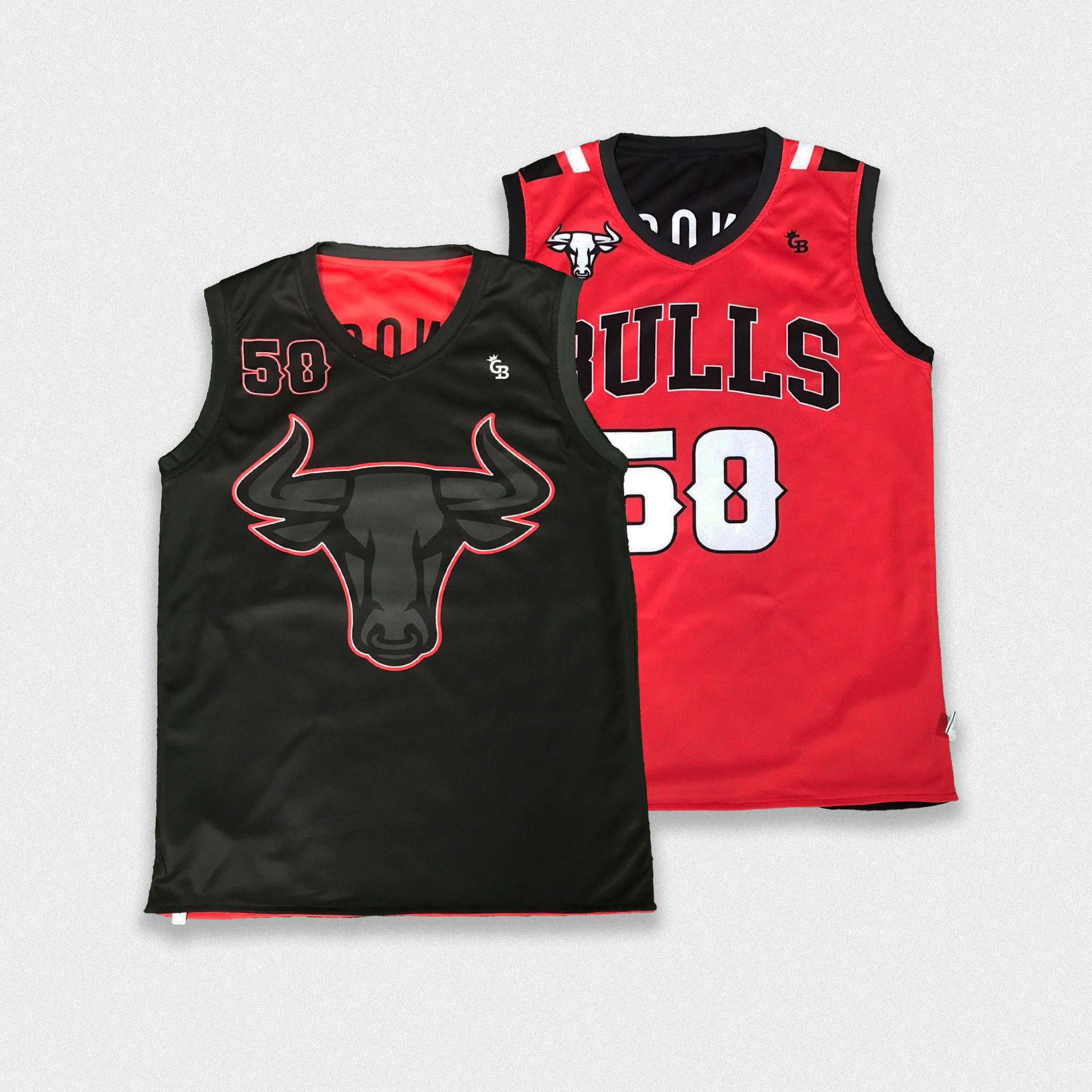 Reversible V-Neck Basketball Jersey 2