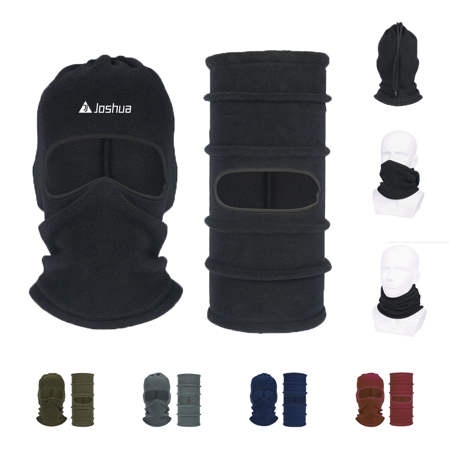 Warm Drawstring Neck Gaiter 3