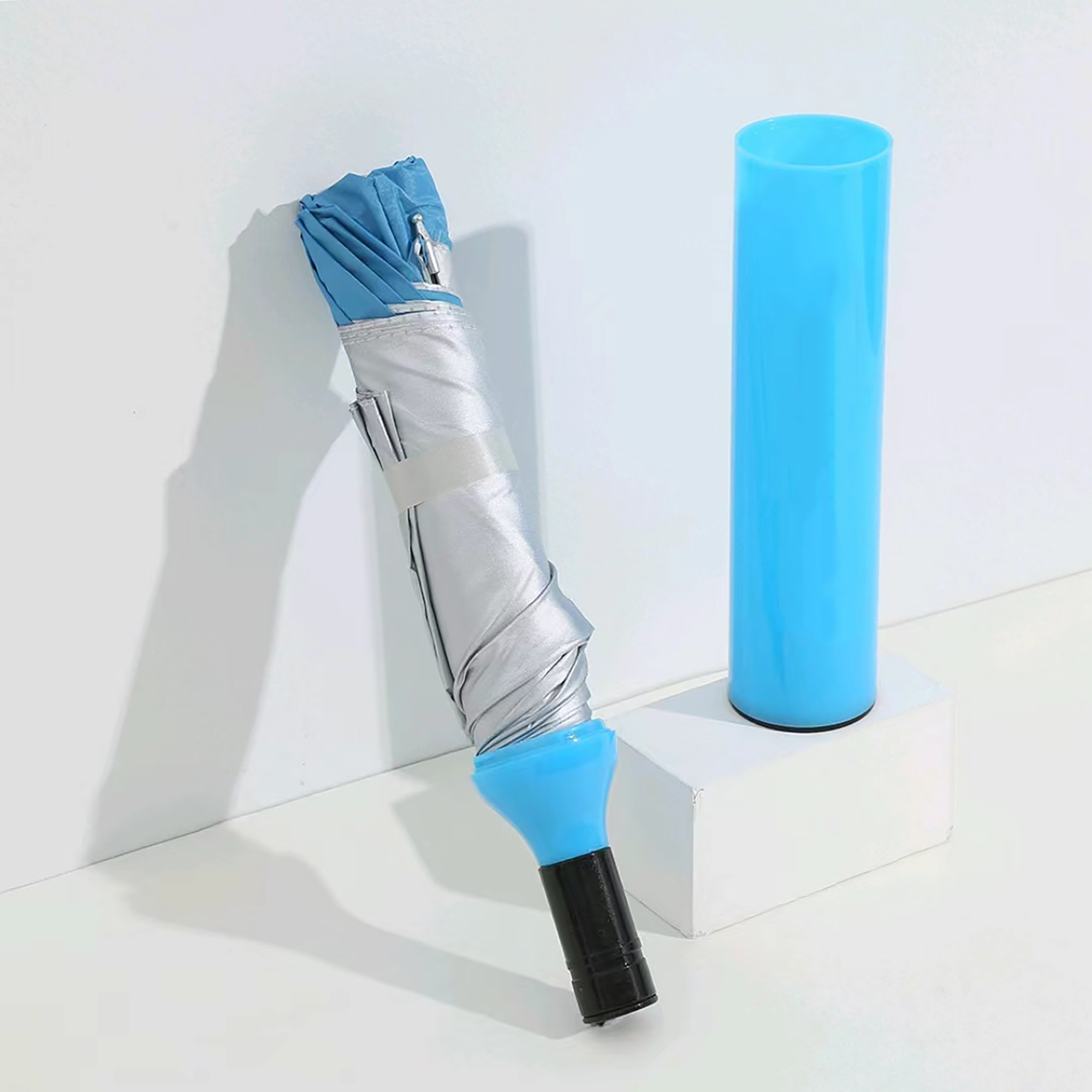 Bottle-Style Compact Umbrella with Auto Open & Close 8