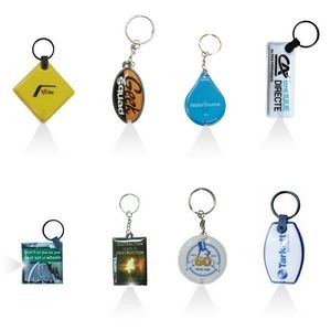 Vividly Colored LED Keychain Flashlight In Various Shapes 9