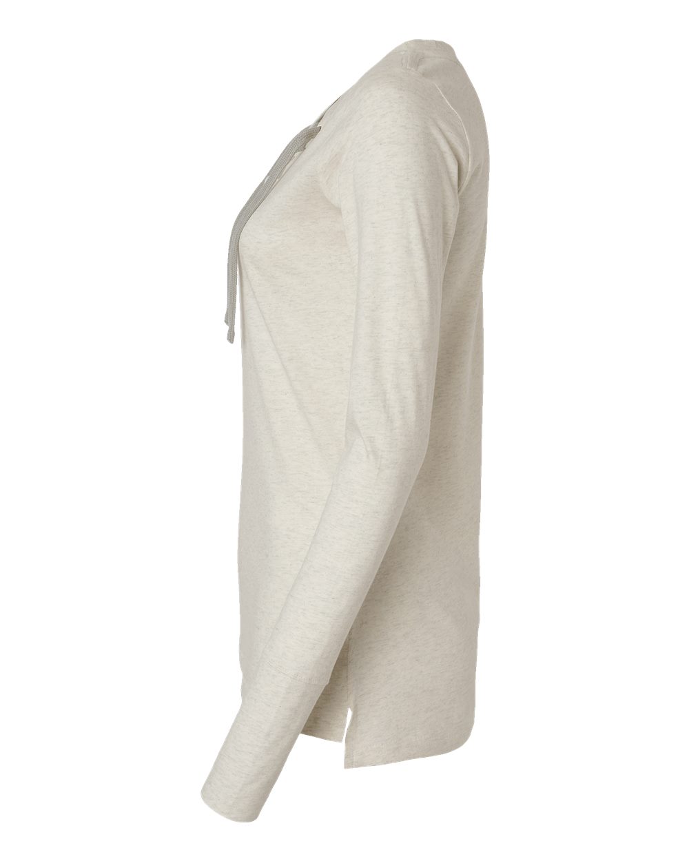 Women's Fine Jersey Lace-Up Long Sleeve T-Shirt - 3538 2