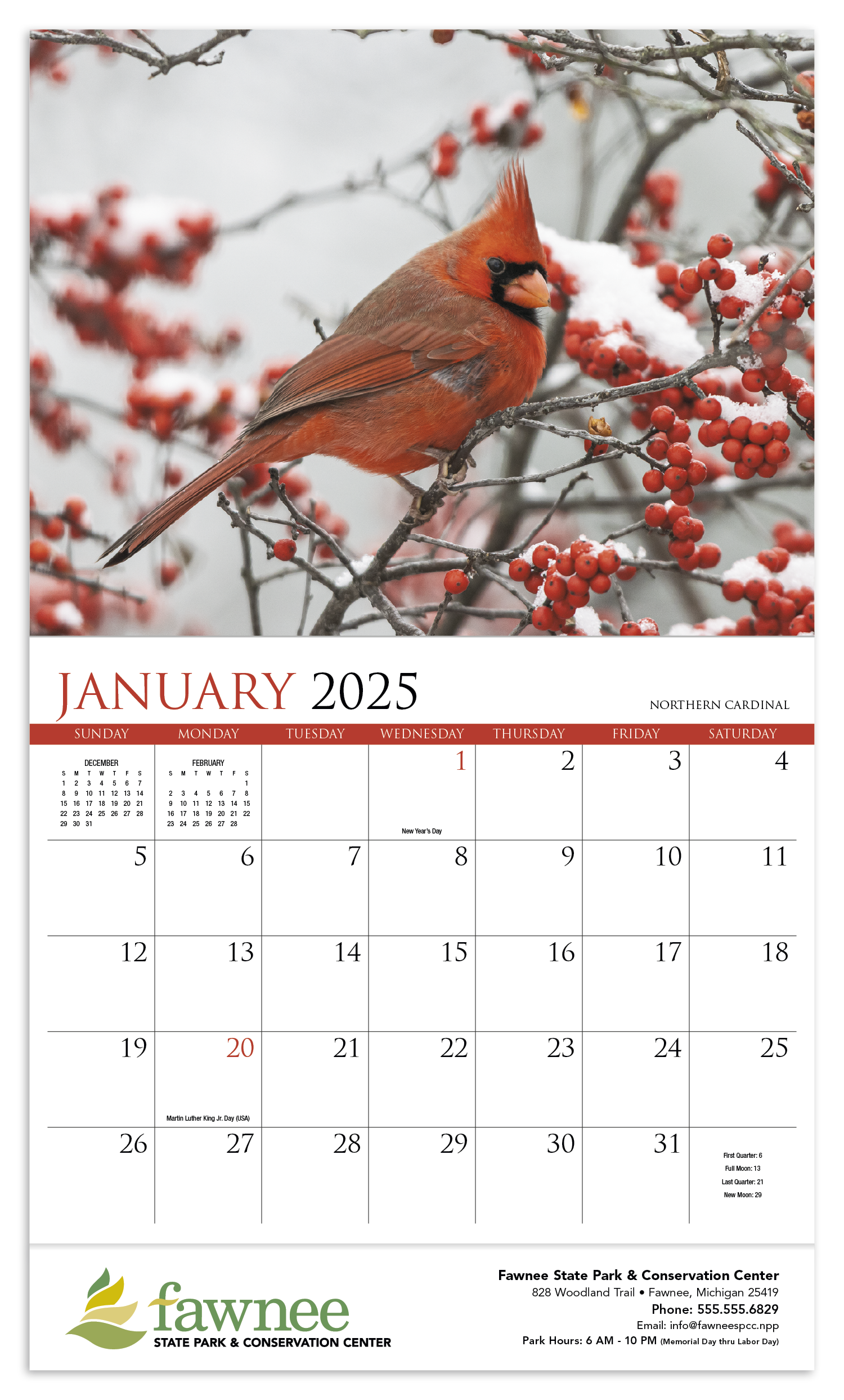 HotLine® Products Songbirds Appointment Calendar - Stapled 39