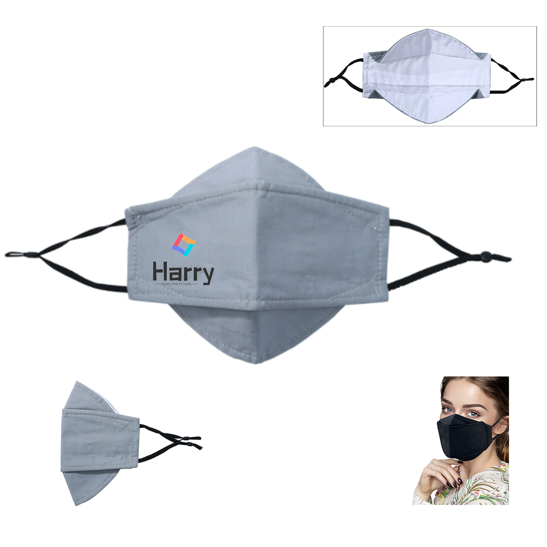 3 Ply Reusable Cotton Face Masks 1