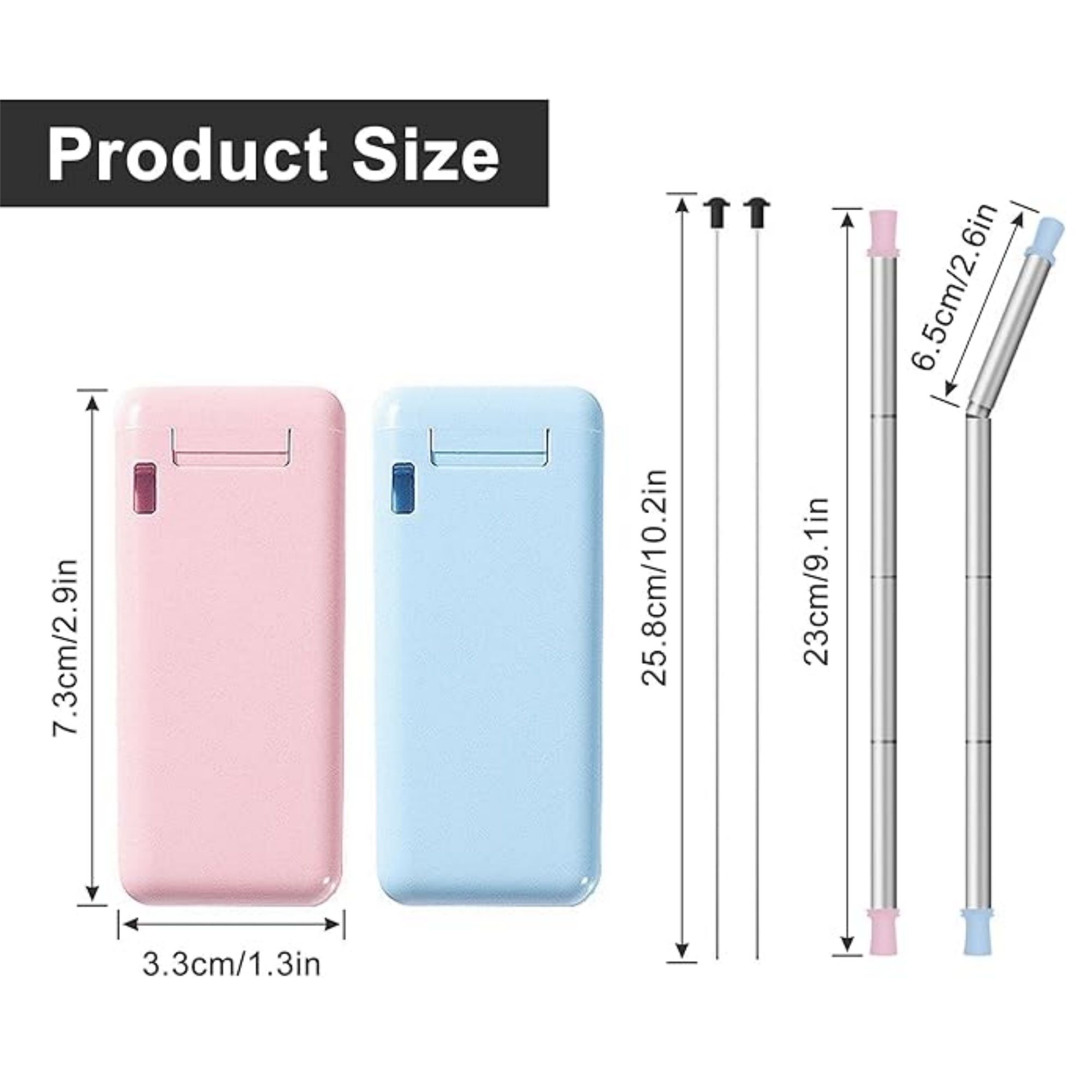 Collapsible Straw With Carrying Case 3