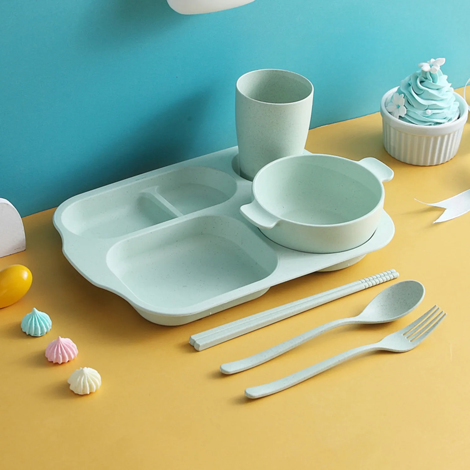 Student Plastic Dining Plate Set 1