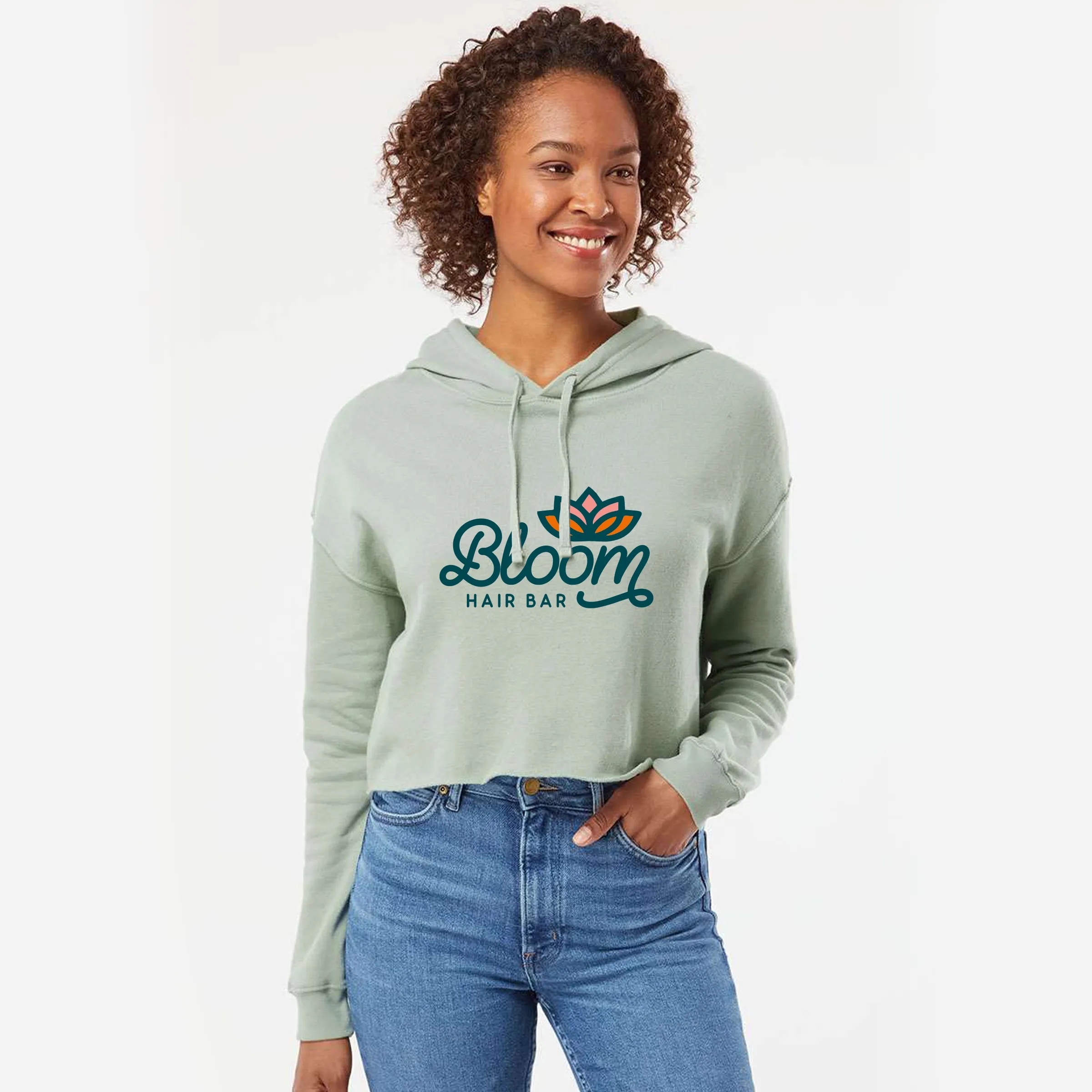 Women's Lightweight Crop Hoodie 13