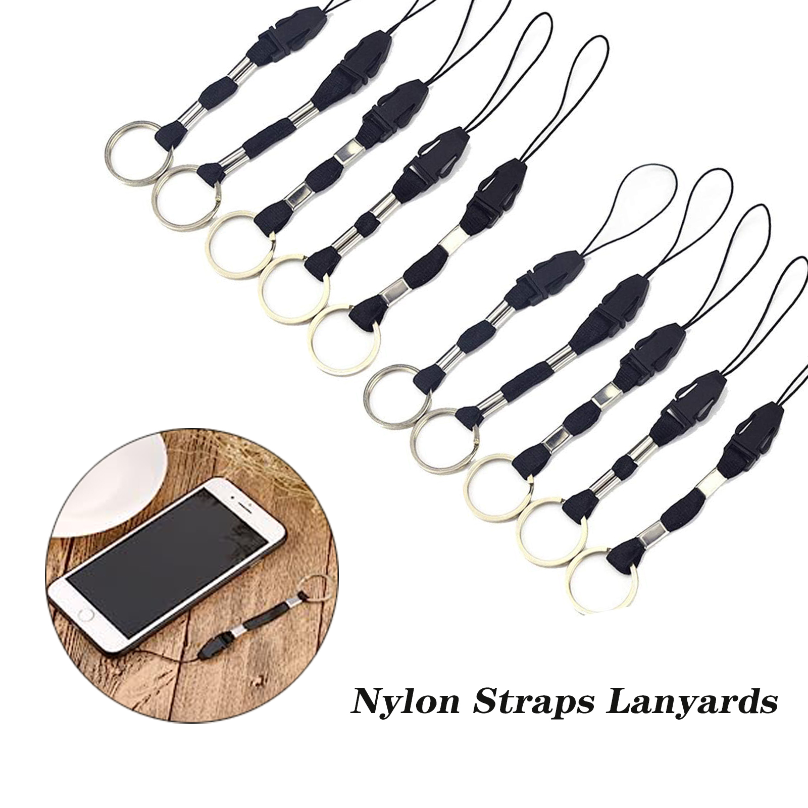 10 pcs Nylon Lanyards 2