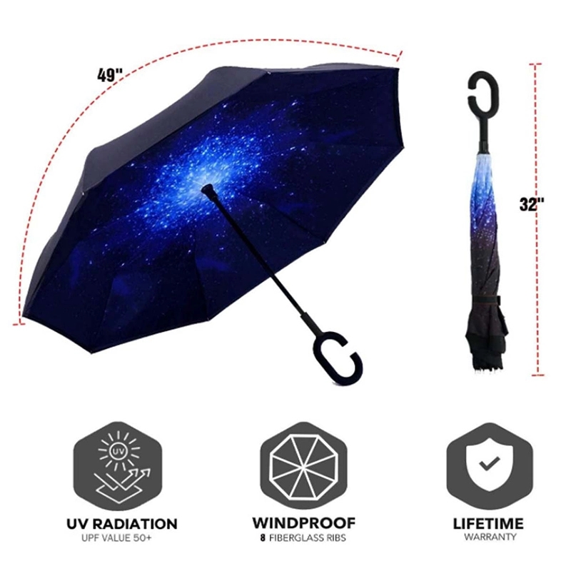 Reverse Upside Down Umbrella With C-Shaped 8