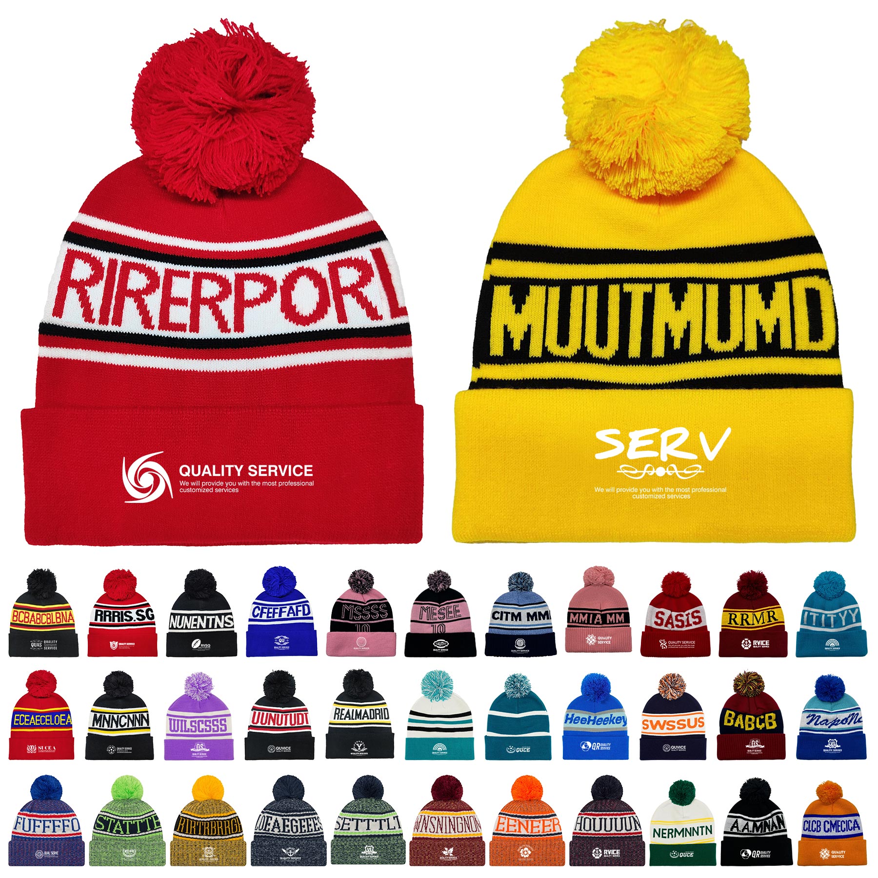 Knitted Acrylic Hat 16