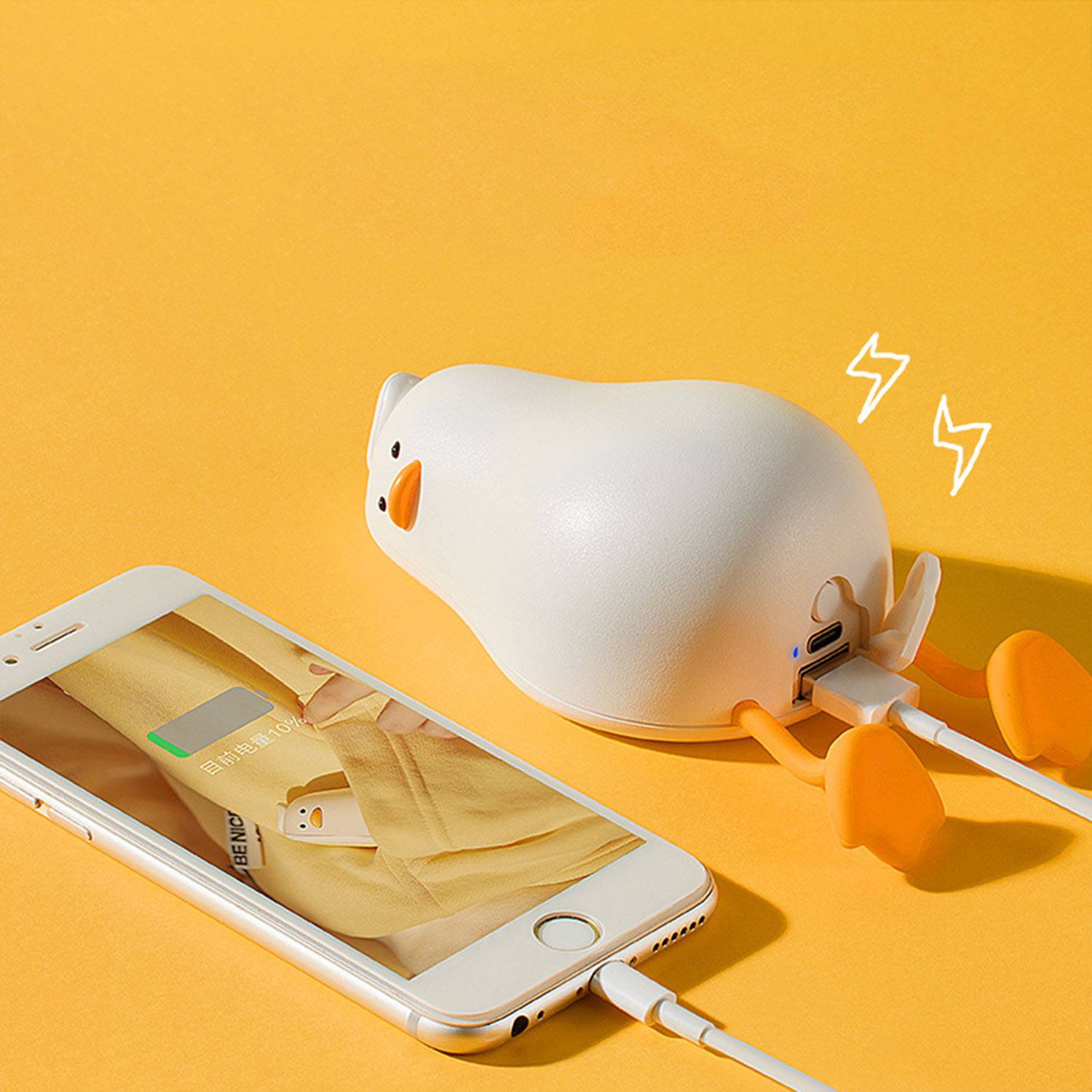 Silicone Lying Duck Phone Stand/Power Bank/Hand Warmer 5