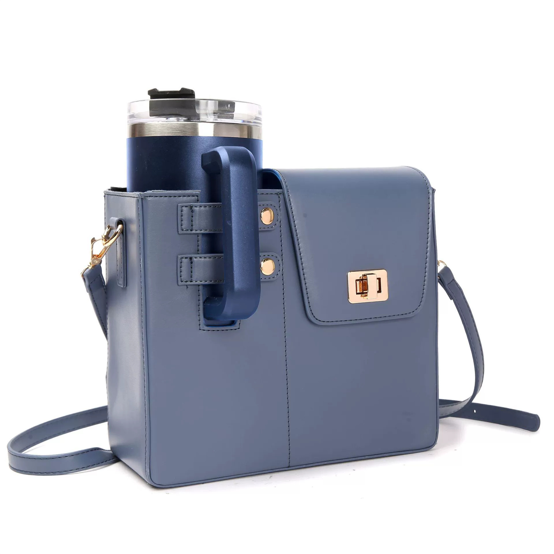 Crossbody Case with Sports Water Bottle Holder 19