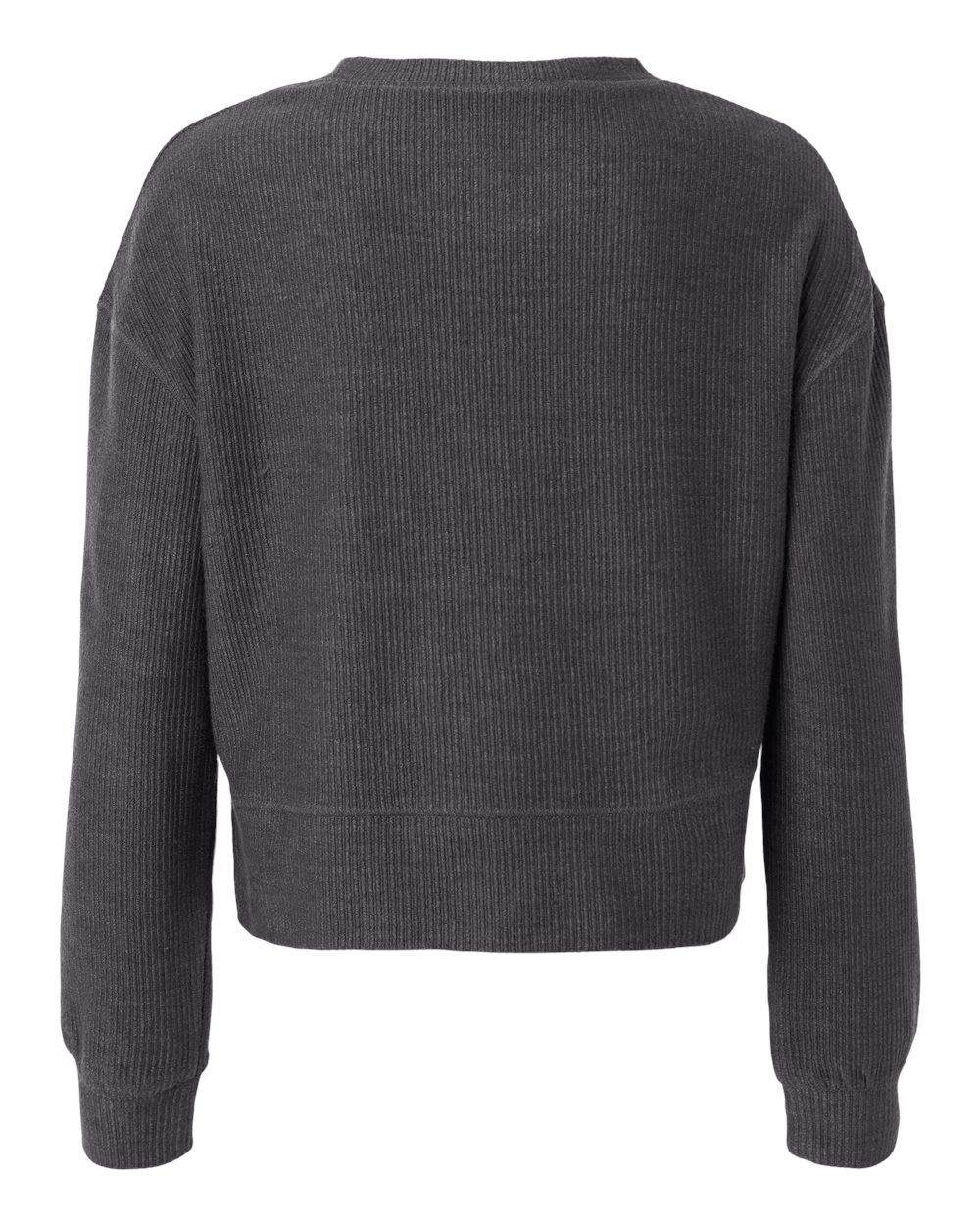 Women's Ribbed Knit Cropped Boxy Crew - BW5102 24