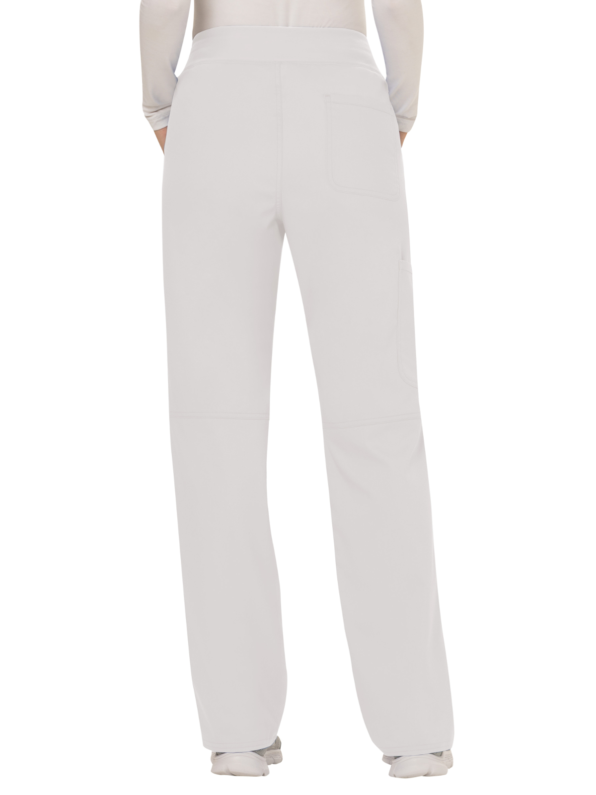 Cherokee - Workwear Revolution - Women's 4-Pocket Mid Rise Straight Leg Pull-on Pant 62