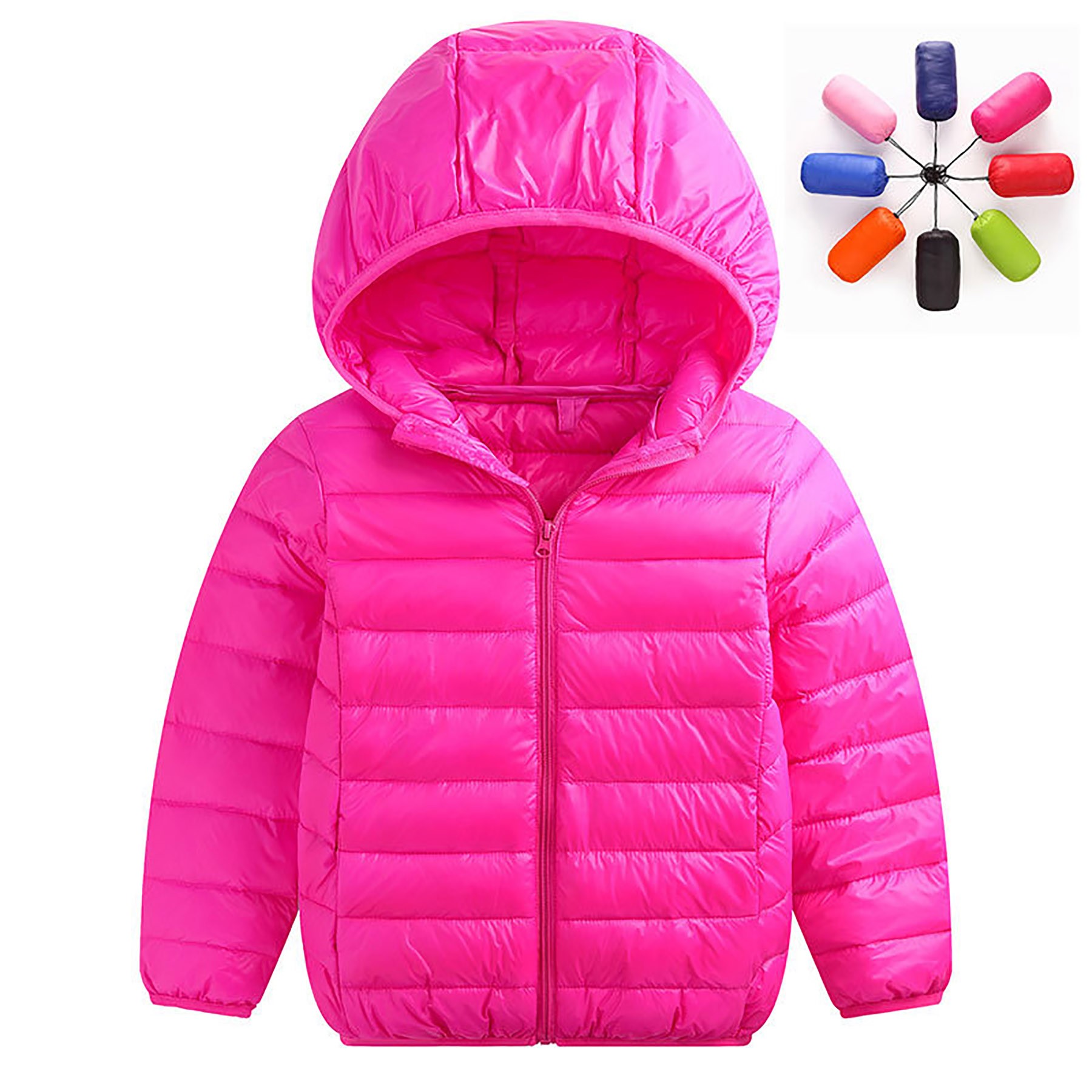 Kids Hooded Lightweight Down Puffer Jacket 6