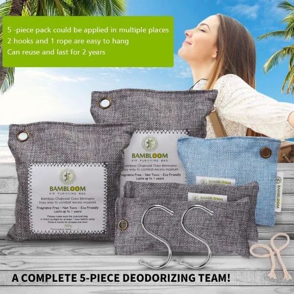 Bambloom Bamboo Charcoal Bags Odor Absorber 2