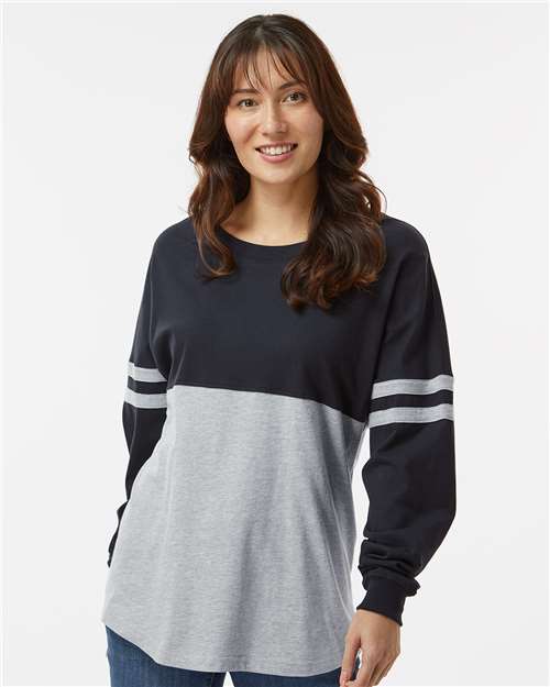 Women's Pom Pom Long Sleeve Jersey T-Shirt - BW3514 125