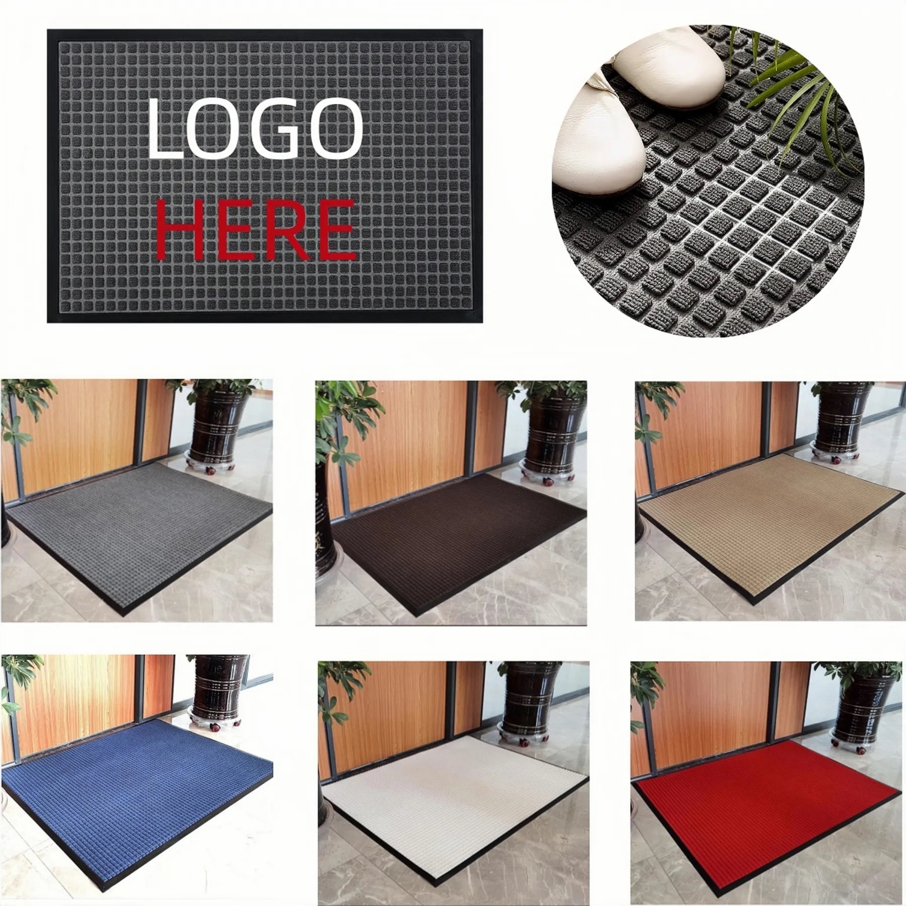 4' x 6' Entrance Door Mat For Indoor&Outdoor