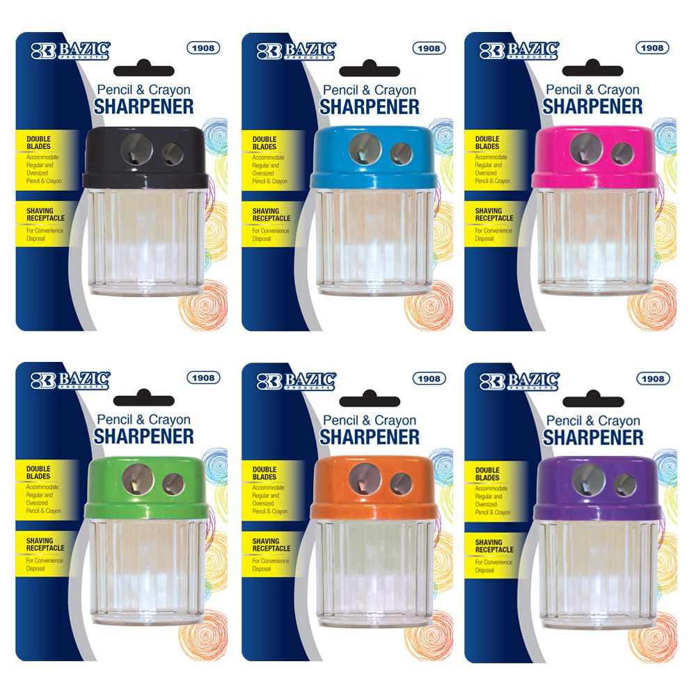 Sharpeners with Dual Blades - Shavings Receptacle