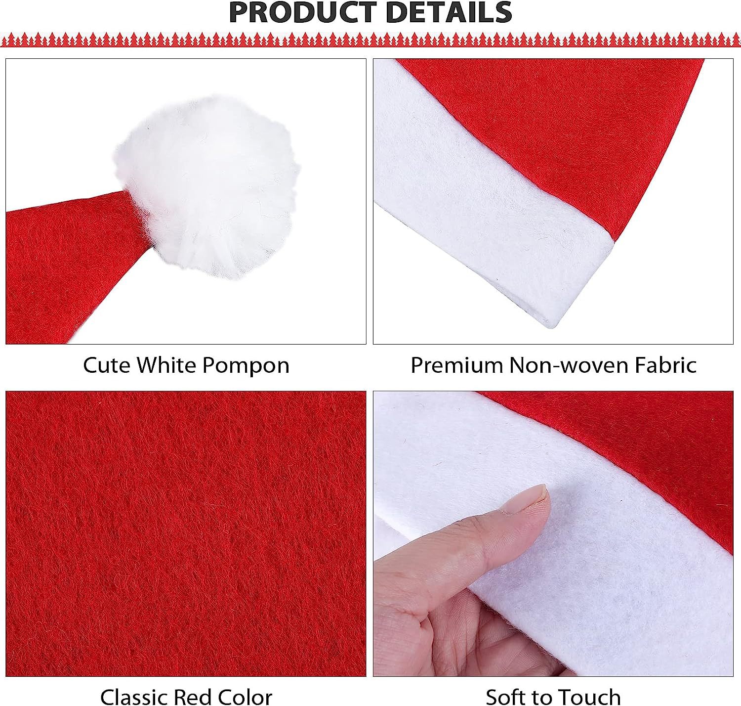 Colorful Deluxe Santa Fuzzy Hat 2