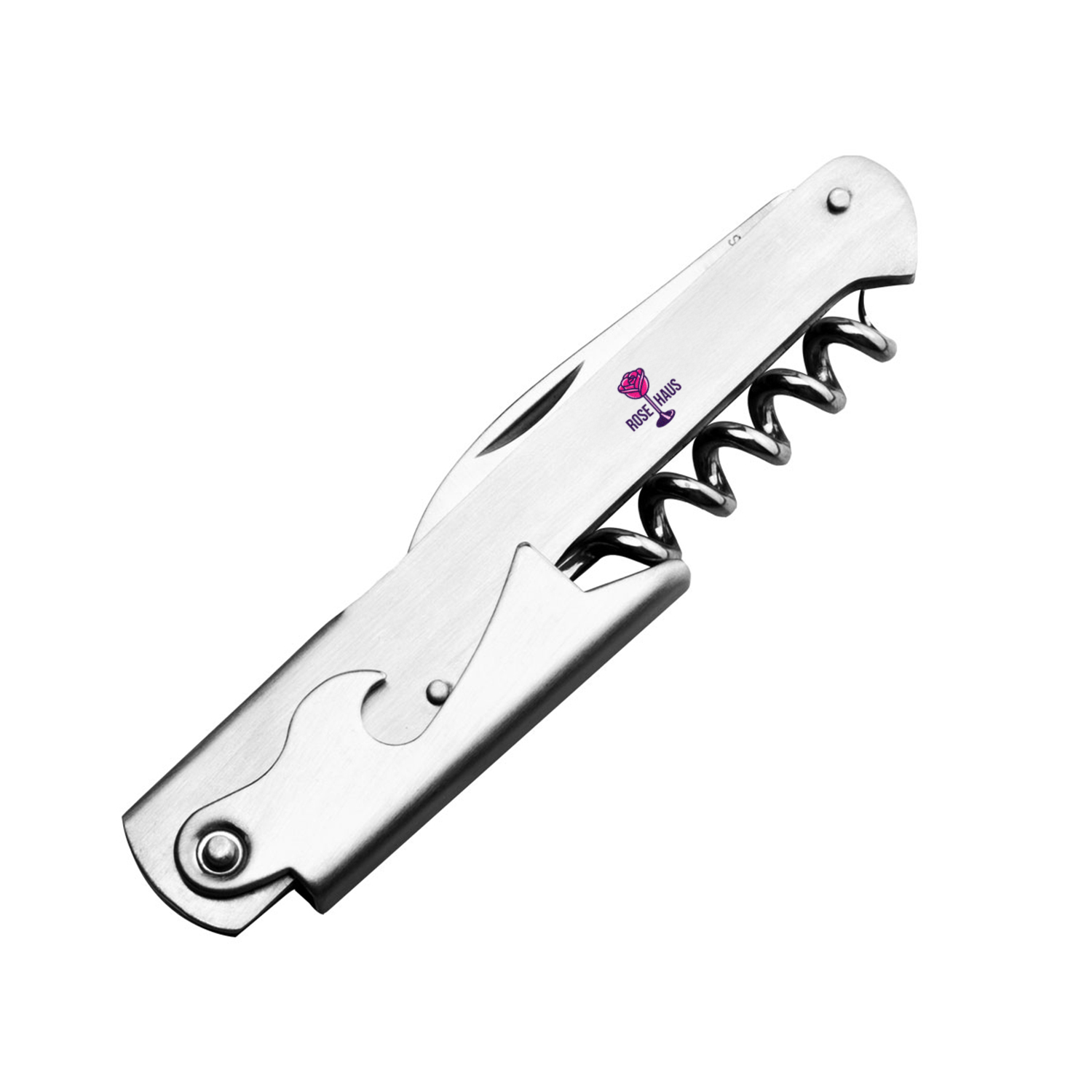Stainless Steel Wine Opener (Full Color Imprint) 2