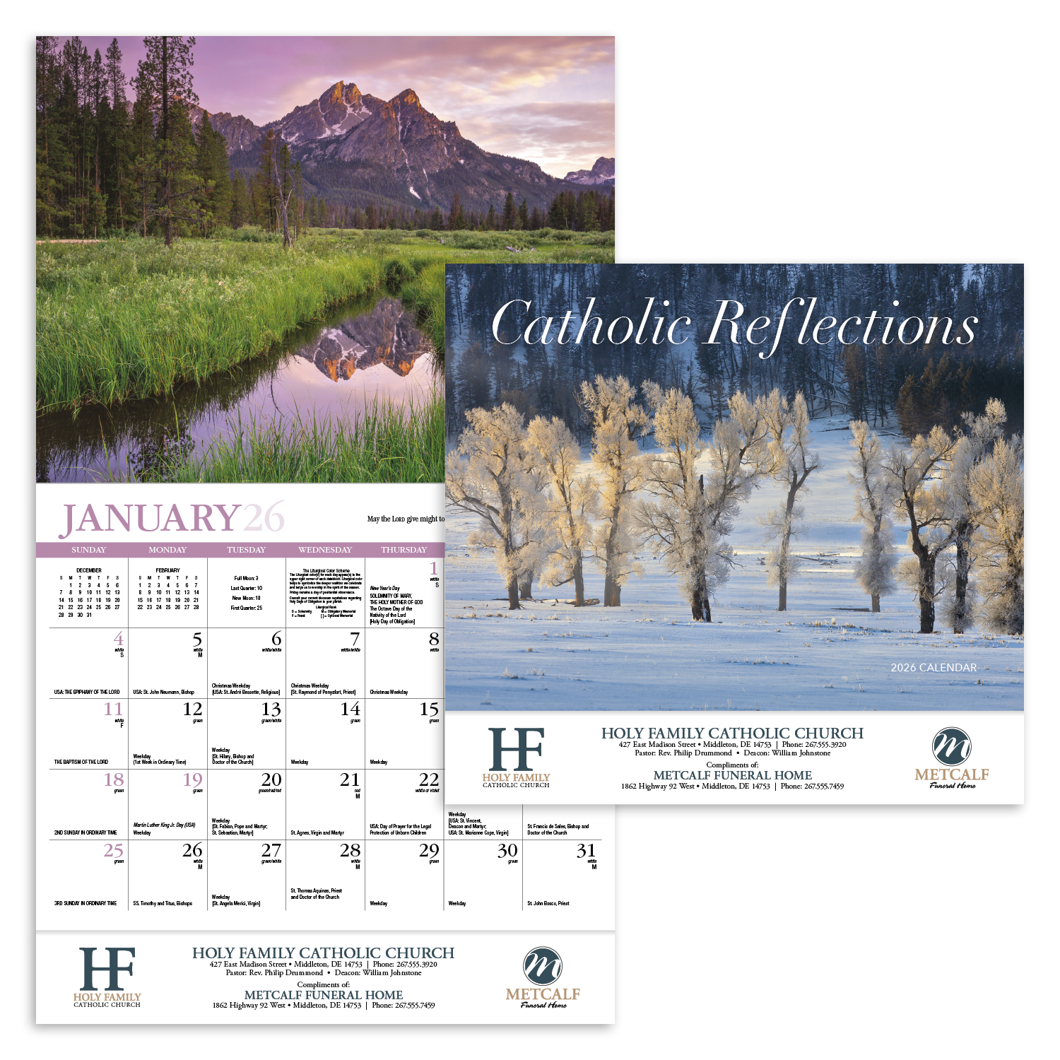 HotLine® Products Catholic Reflections Appointment Calendar - Stapled 11