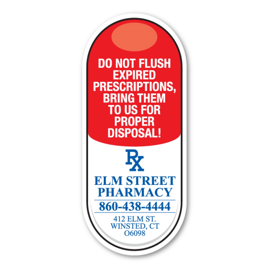 Pill Magnet - 1.38" x 3.19" - 20 mil