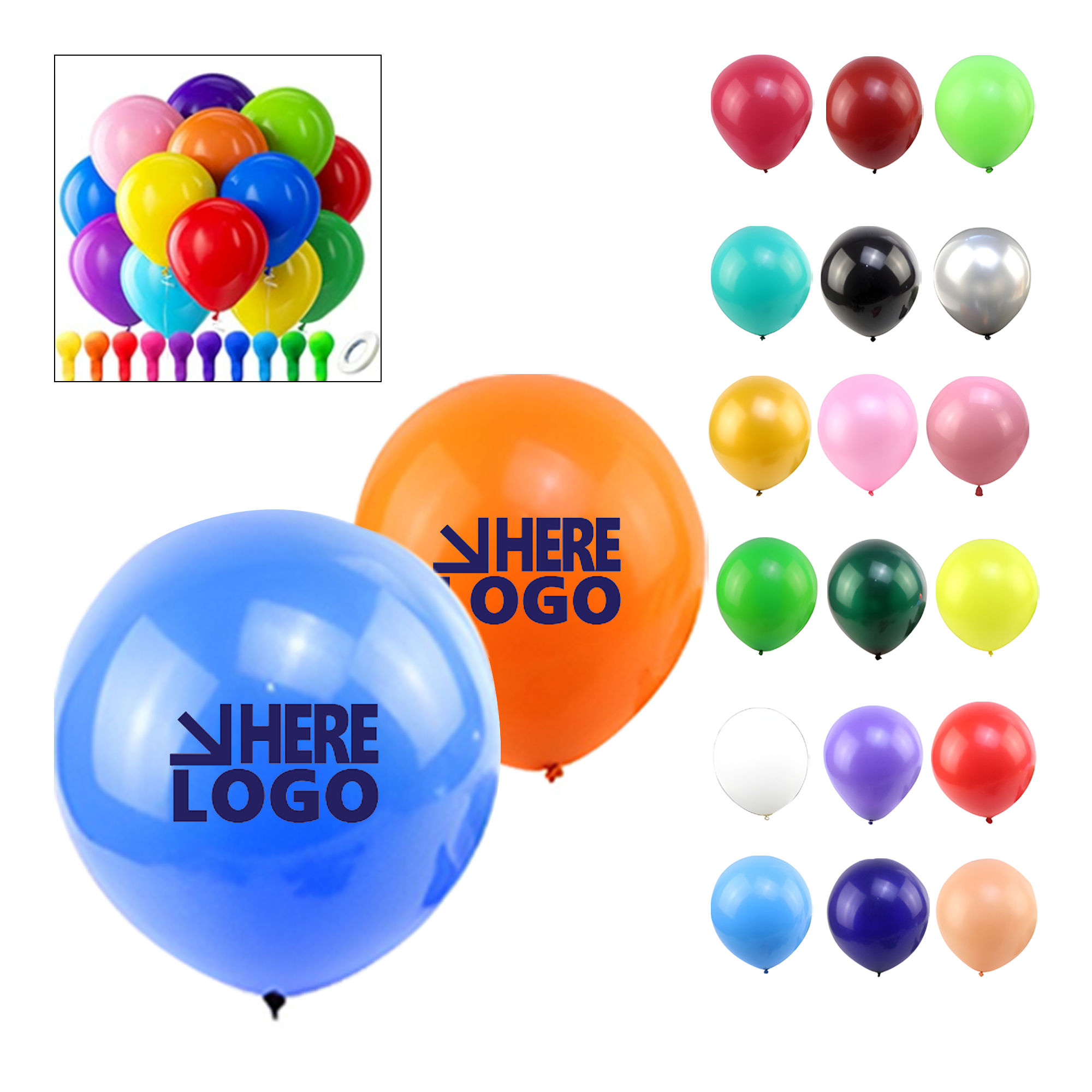 10" Full Color Thickened Latex Balloon 2