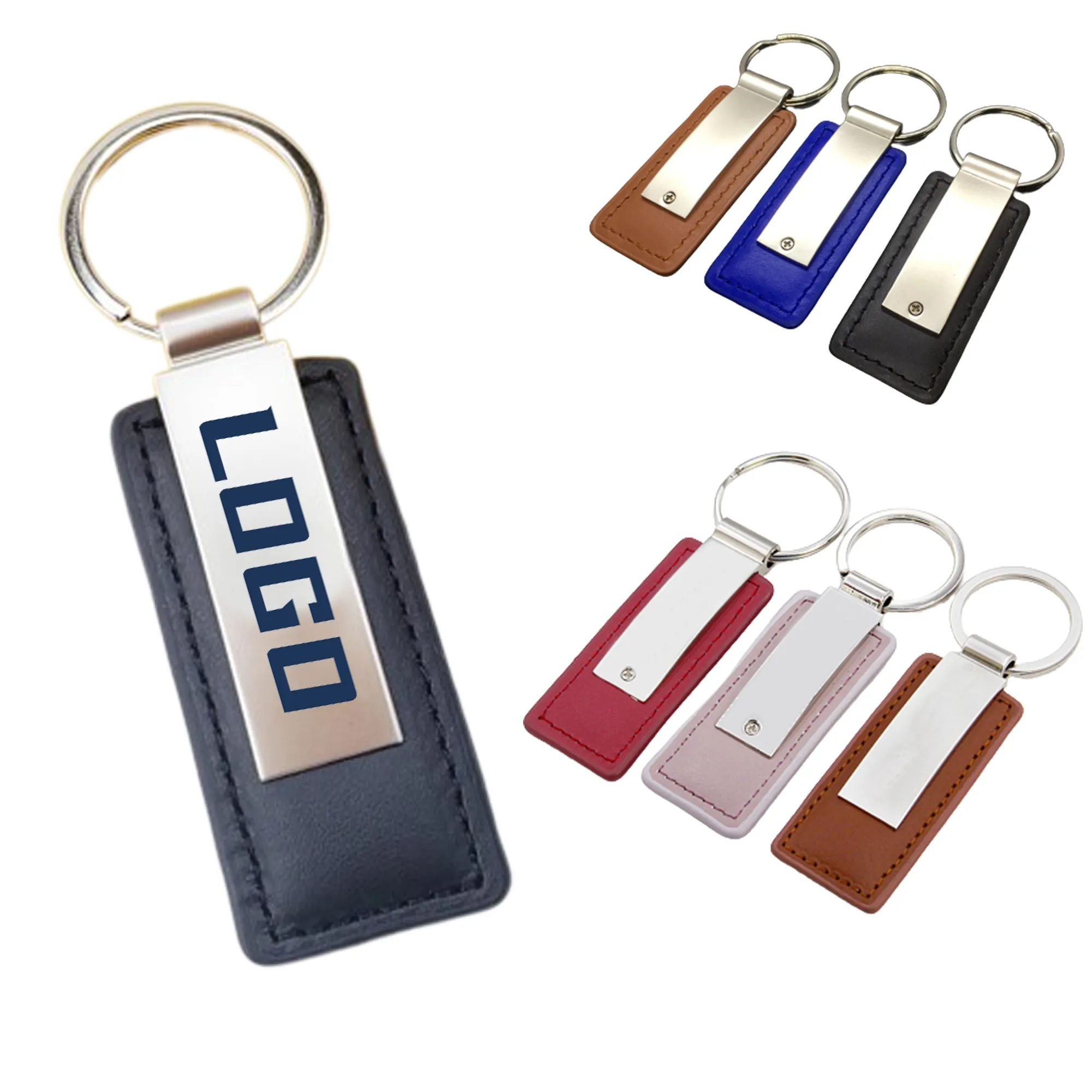 Custom Pu Leather Metal Key Chain 2