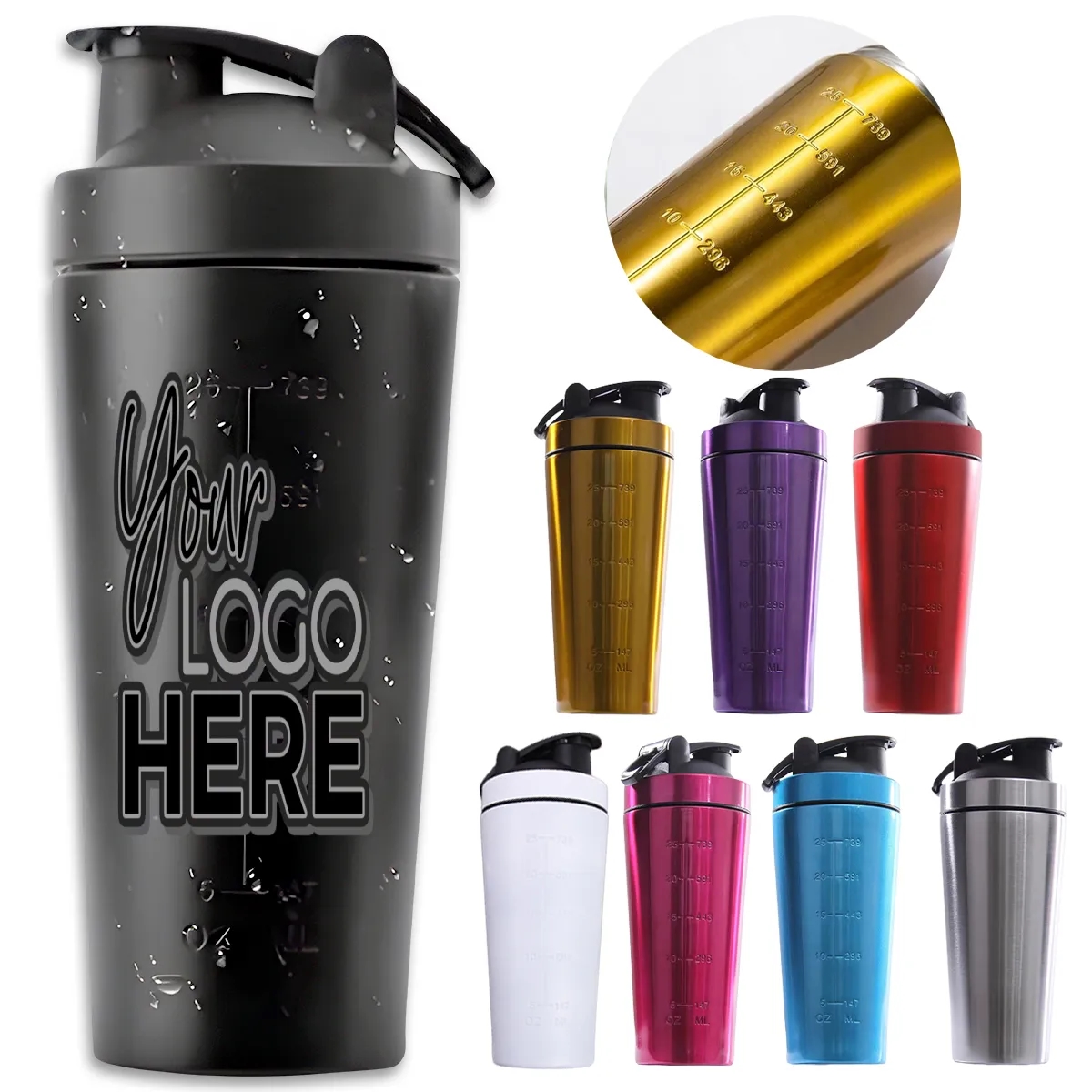Large Capacity Stainless Steel Protein Shaker Bottle 4