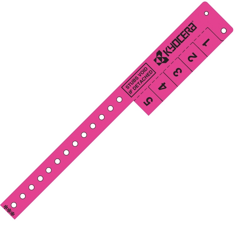 Multi-Tab Vinyl Wristband with 5 Tabs 5