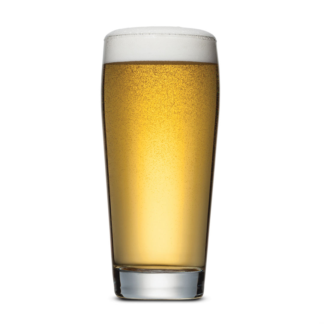 Wilmington Beer Glass - Deep Etch 1