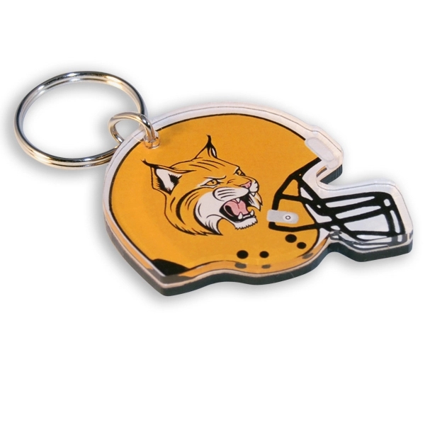 Football Helmet Shaped Keychain