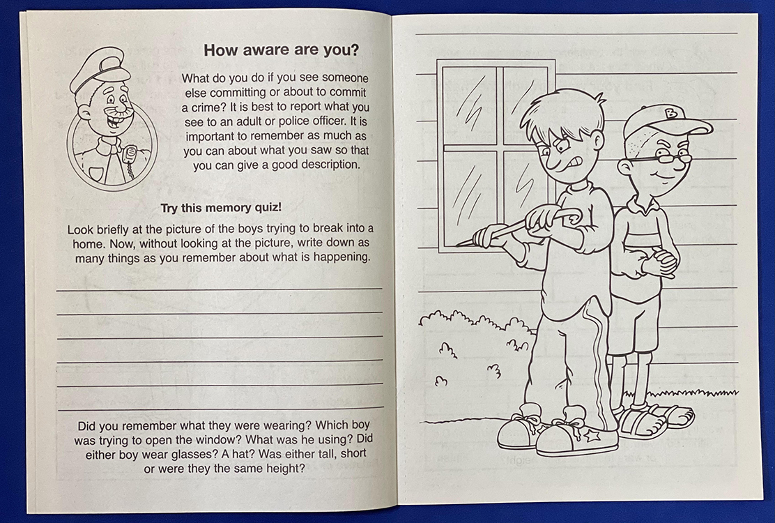 COLORING BOOK - Crime Prevention Coloring & Activity Book 2