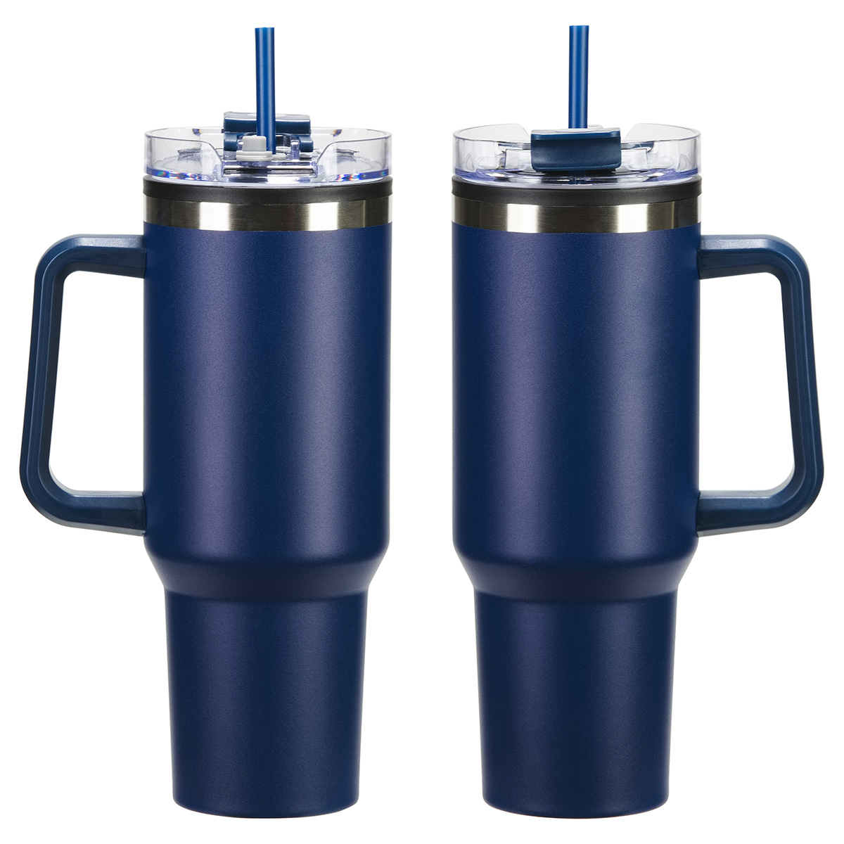 Ohana 40 oz Stainless Steel/Polypropylene Mug with Color-Matching Handle 26
