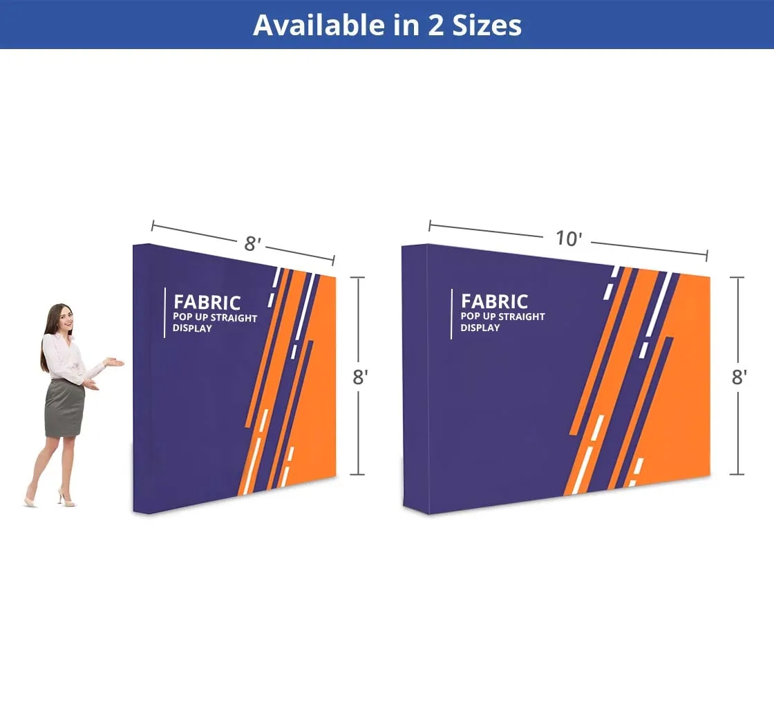 Fabric Pop Up Straight Display - Hardware only 4