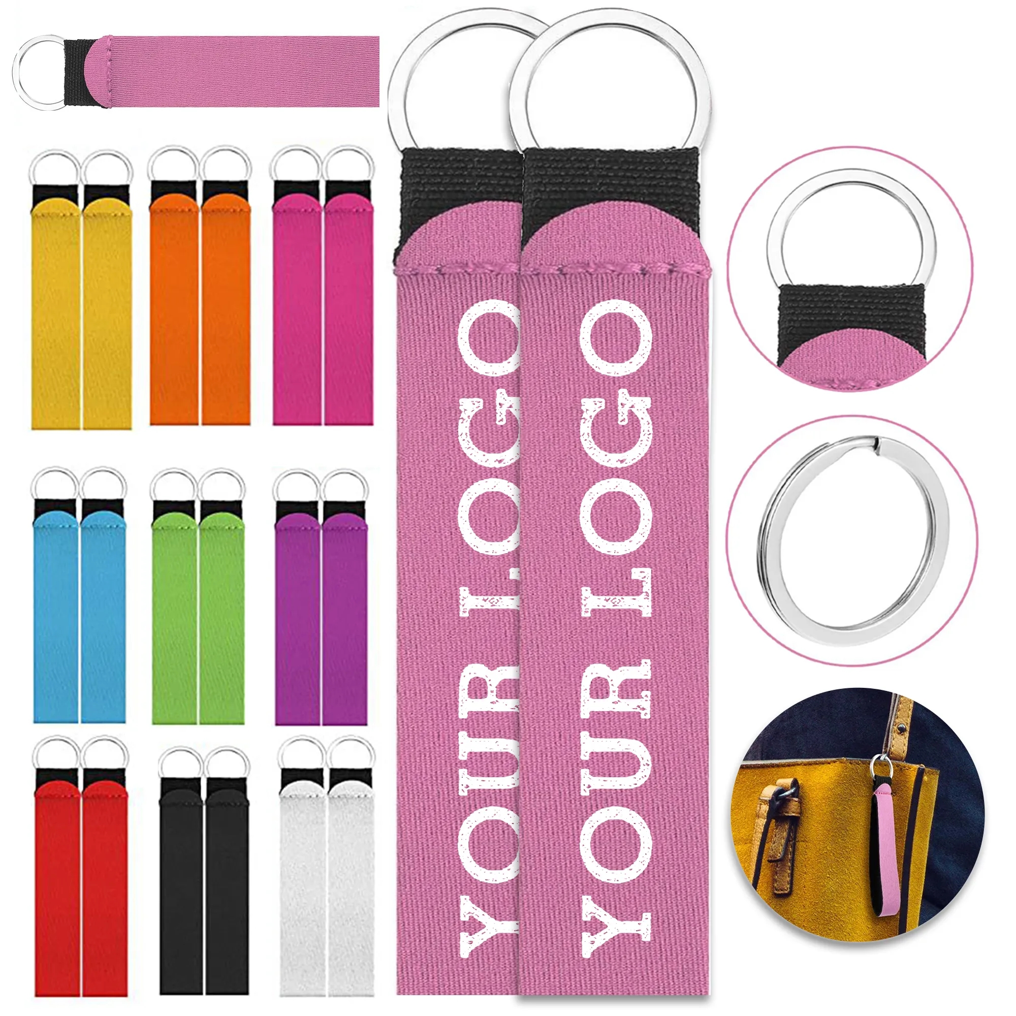 Neoprene Wrist Keychain 2